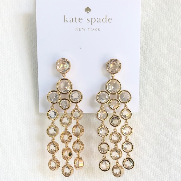 kate spade Jewelry - Kate ♠️ 12k gold plated chandelier earrings